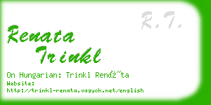 renata trinkl business card